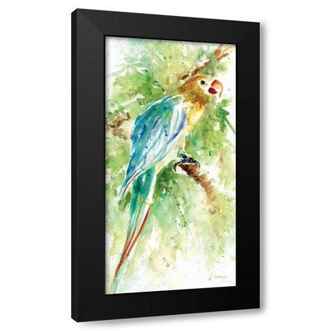 Island Beauty I Black Modern Wood Framed Art Print with Double Matting by Robinson, Carol