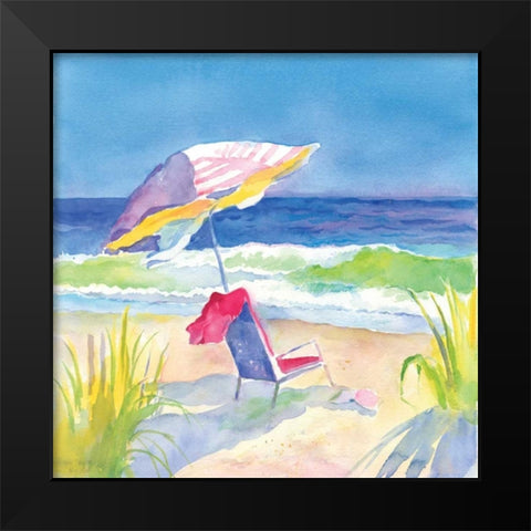 Beach Bliss I Black Modern Wood Framed Art Print by Troise Heidel, Theresa