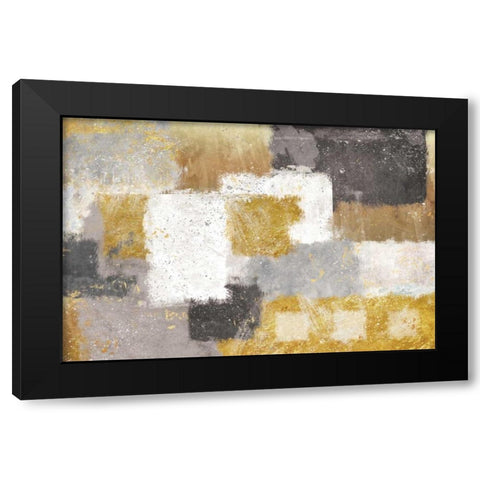 Neutrelle Black Modern Wood Framed Art Print with Double Matting by Nan