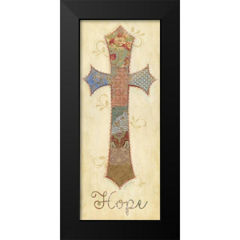 Hope Black Modern Wood Framed Art Print by Tava Studios