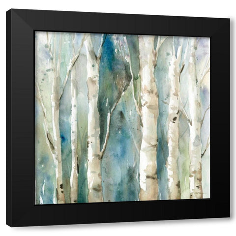 River Birch I Black Modern Wood Framed Art Print with Double Matting by Robinson, Carol