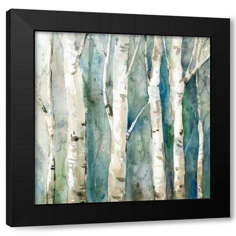 River Birch II Black Modern Wood Framed Art Print by Robinson, Carol