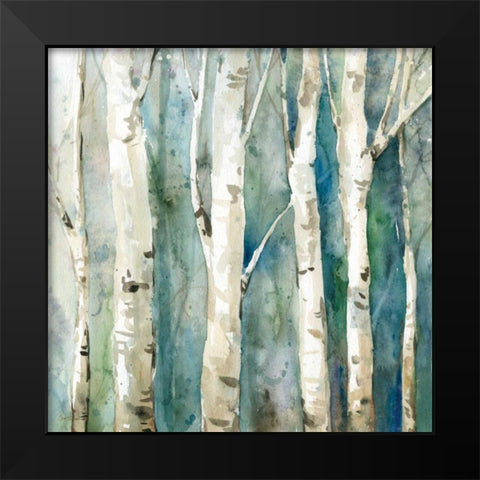 River Birch II Black Modern Wood Framed Art Print by Robinson, Carol
