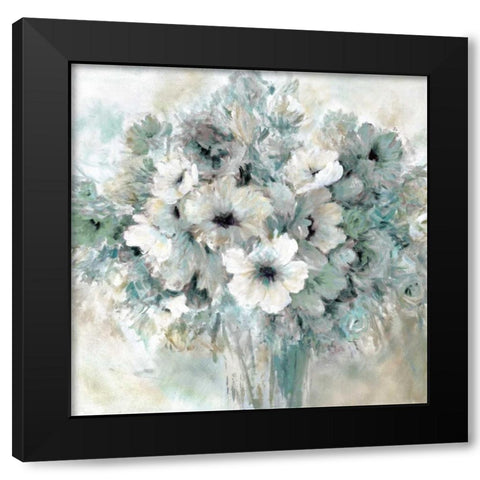 Sent with Love Black Modern Wood Framed Art Print by Robinson, Carol