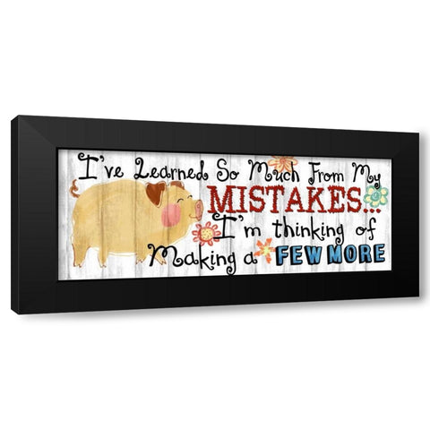 Ive Learned Black Modern Wood Framed Art Print with Double Matting by Knutsen, Conrad