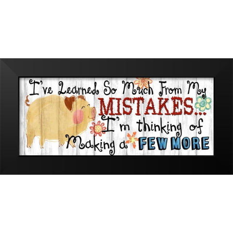 Ive Learned Black Modern Wood Framed Art Print by Knutsen, Conrad