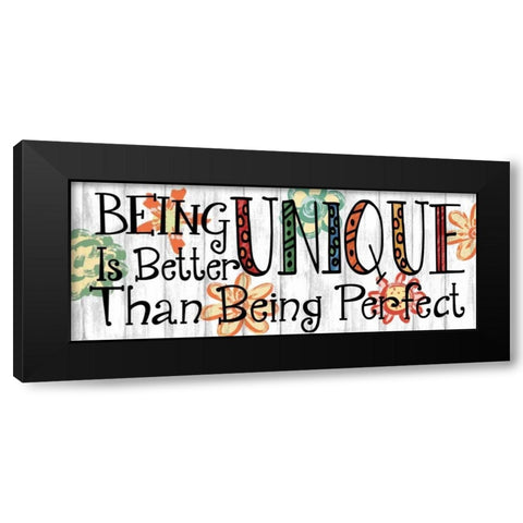 Being Unique Black Modern Wood Framed Art Print with Double Matting by Knutsen, Conrad