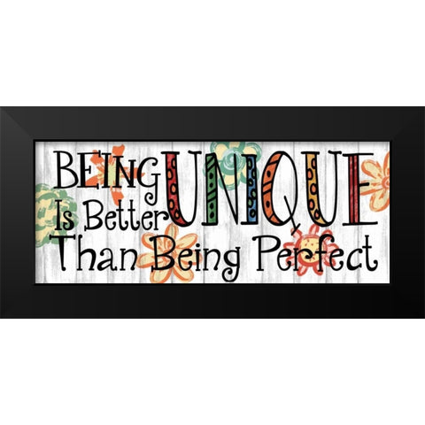 Being Unique Black Modern Wood Framed Art Print by Knutsen, Conrad
