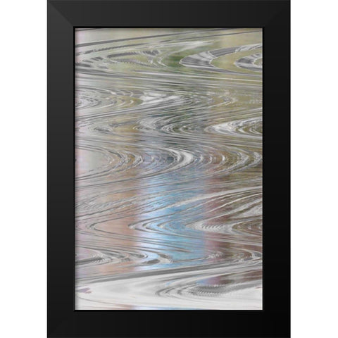 Ice Flow Black Modern Wood Framed Art Print by Jill, Susan