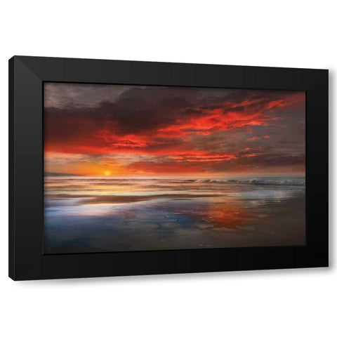 Before The Black Modern Wood Framed Art Print with Double Matting by Calascibetta, Mike