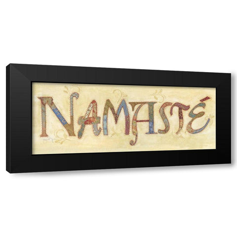 Namaste Black Modern Wood Framed Art Print with Double Matting by Tava, Janet