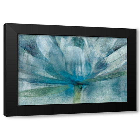 Blue Black Modern Wood Framed Art Print with Double Matting by Calascibetta, Mike