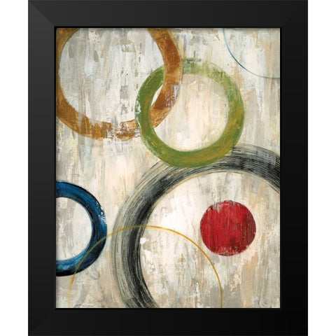 Rendevous Black Modern Wood Framed Art Print by Tava Studios