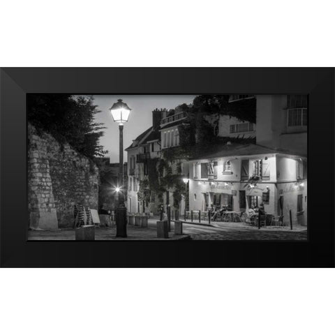 Twilight at Maison Black Modern Wood Framed Art Print by Delimont, Danita