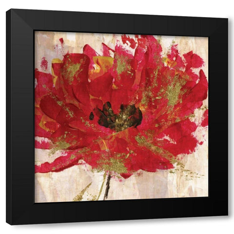 Red Infusion III Black Modern Wood Framed Art Print by Craven, Katrina
