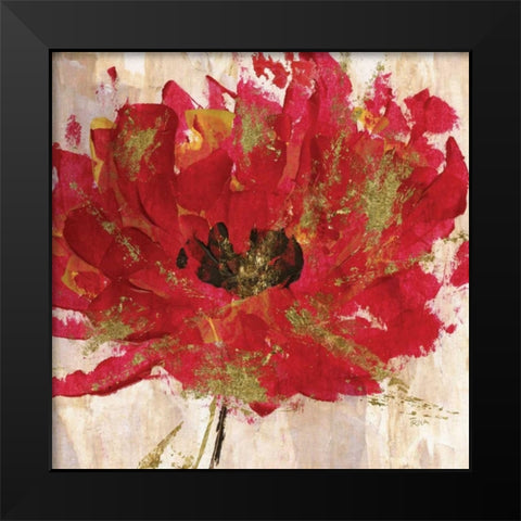 Red Infusion III Black Modern Wood Framed Art Print by Craven, Katrina