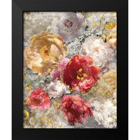 Roses Everlasting I Black Modern Wood Framed Art Print by Nan