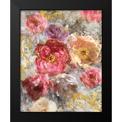 Roses Everlasting II Black Modern Wood Framed Art Print by Nan