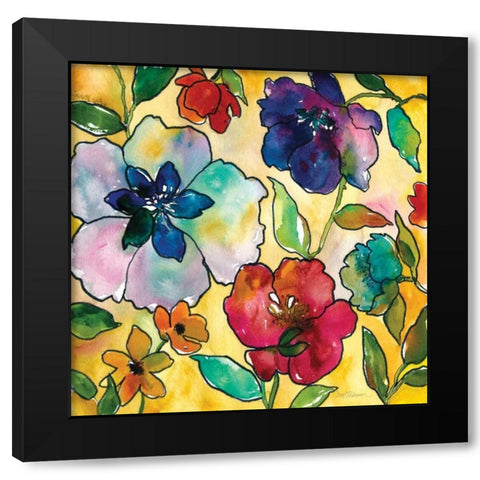 Bright and Colorful Black Modern Wood Framed Art Print with Double Matting by Robinson, Carol