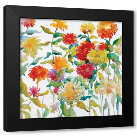 Zinnia Mixer I Black Modern Wood Framed Art Print with Double Matting by Troise Heidel, Theresa