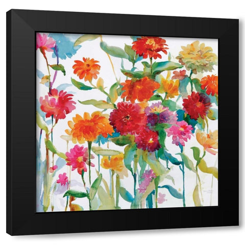 Zinnia Mixer II Black Modern Wood Framed Art Print by Troise Heidel, Theresa