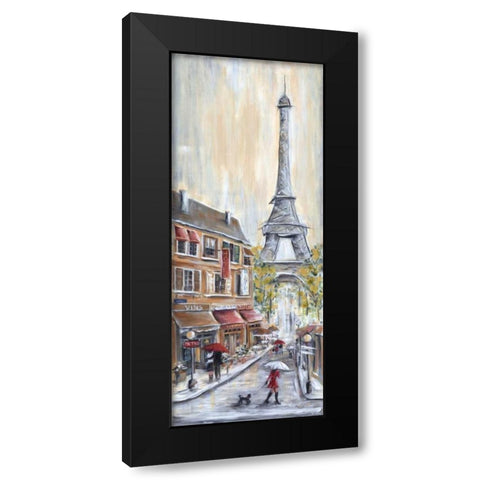 Paris Poodle Black Modern Wood Framed Art Print by Dunlap, Marilyn
