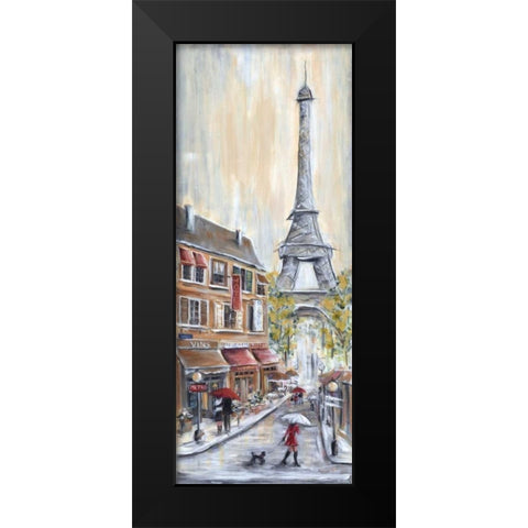 Paris Poodle Black Modern Wood Framed Art Print by Dunlap, Marilyn