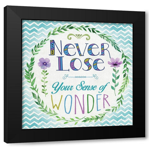 Sense of Wonder Black Modern Wood Framed Art Print by Knutsen, Conrad