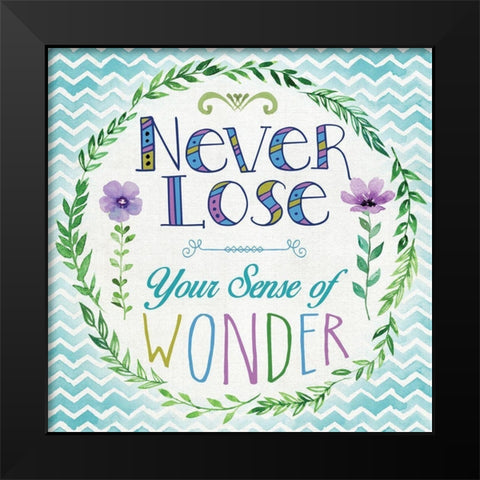 Sense of Wonder Black Modern Wood Framed Art Print by Knutsen, Conrad