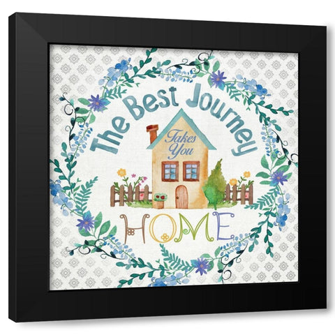 The Best Journey Black Modern Wood Framed Art Print by Knutsen, Conrad