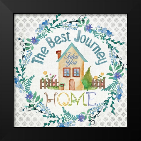 The Best Journey Black Modern Wood Framed Art Print by Knutsen, Conrad