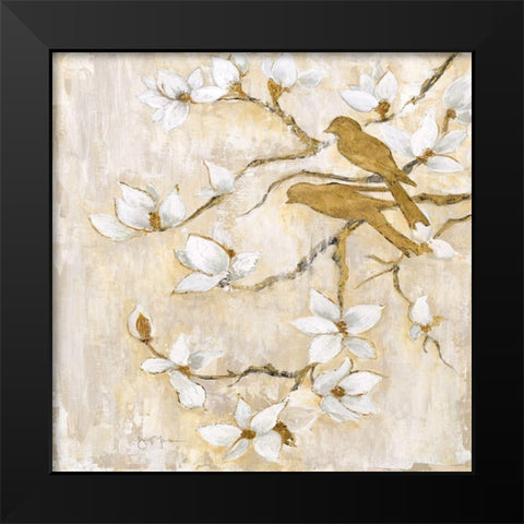 Song of Spring II Black Modern Wood Framed Art Print by Tava Studios