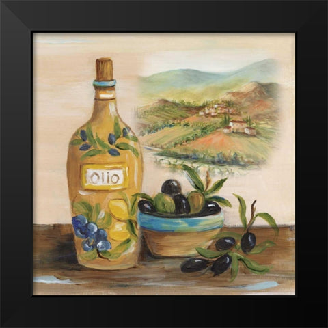 Olio Black Modern Wood Framed Art Print by Dunlap, Marilyn