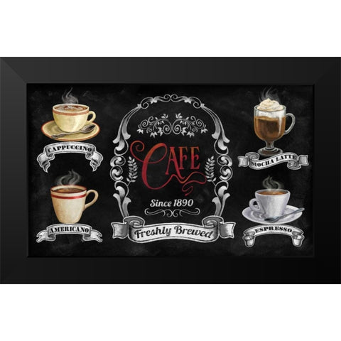 Fresh Brewed Black Modern Wood Framed Art Print by Knutsen, Conrad