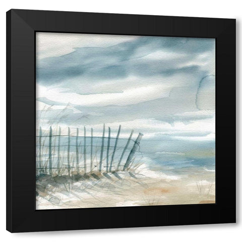 Subtle Mist II Black Modern Wood Framed Art Print with Double Matting by Robinson, Carol