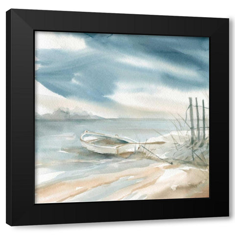 Subtle Mist III Black Modern Wood Framed Art Print by Robinson, Carol