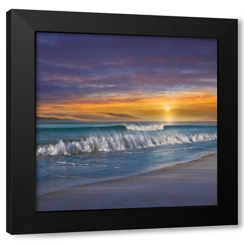 Endless Summer Black Modern Wood Framed Art Print with Double Matting by Calascibetta, Mike