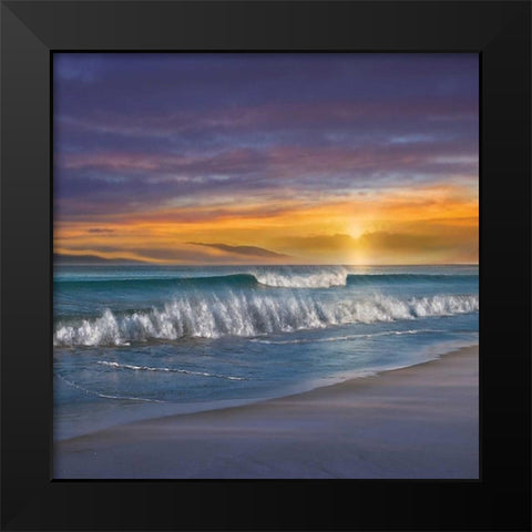 Endless Summer Black Modern Wood Framed Art Print by Calascibetta, Mike