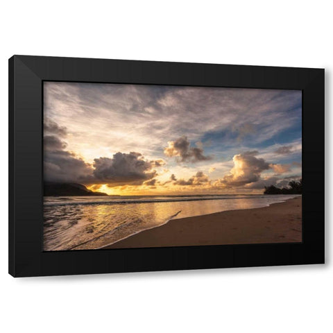 Sunset in Hanalei Black Modern Wood Framed Art Print by Delimont, Danita