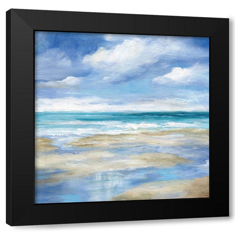 Washy Coast I Black Modern Wood Framed Art Print by Nan