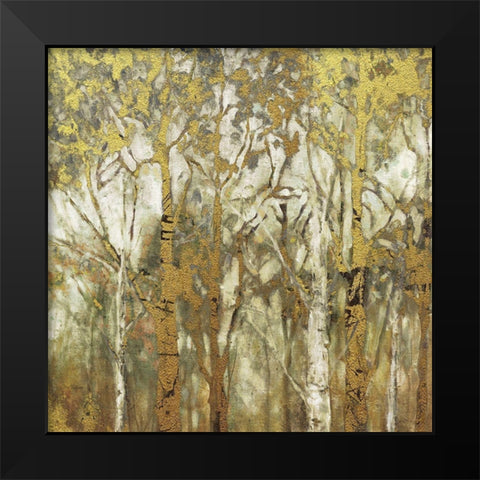 Birch Grove East Black Modern Wood Framed Art Print by Robinson, Carol