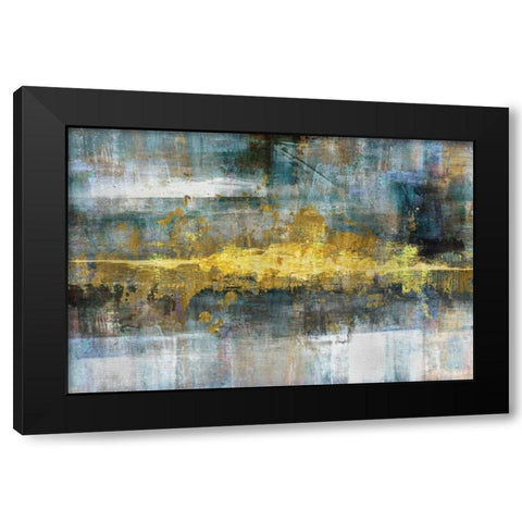 Frequency Black Modern Wood Framed Art Print with Double Matting by Knutsen, Conrad