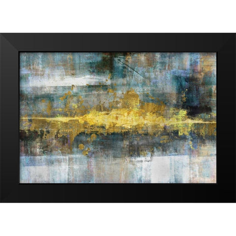 Frequency Black Modern Wood Framed Art Print by Knutsen, Conrad