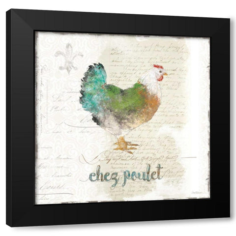 Golden Cuisine Black Modern Wood Framed Art Print by Robinson, Carol