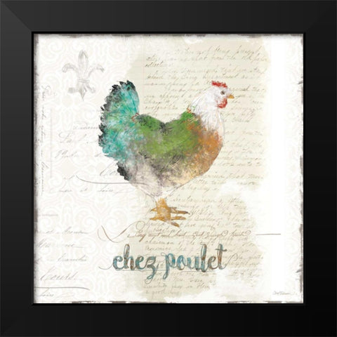 Golden Cuisine Black Modern Wood Framed Art Print by Robinson, Carol