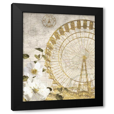 Cest La Vie Black Modern Wood Framed Art Print with Double Matting by Nan