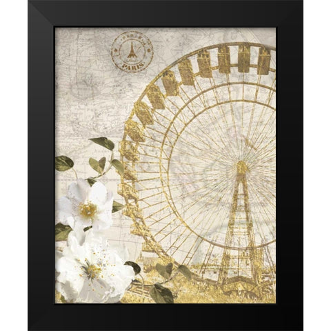 Cest La Vie Black Modern Wood Framed Art Print by Nan