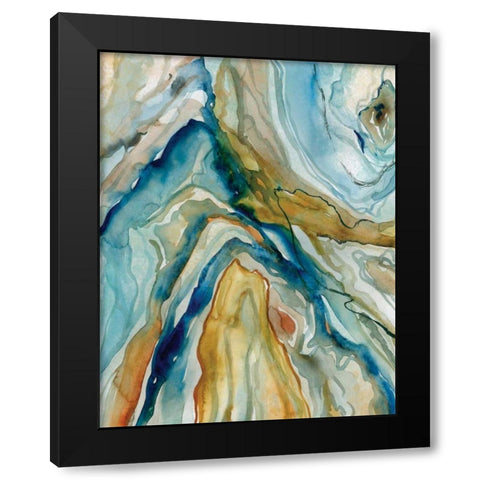 Geo Formation I Black Modern Wood Framed Art Print by Robinson, Carol