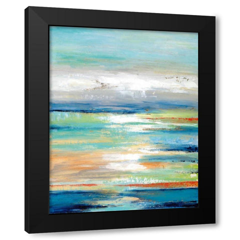 Out To Sea Black Modern Wood Framed Art Print with Double Matting by Tava studios