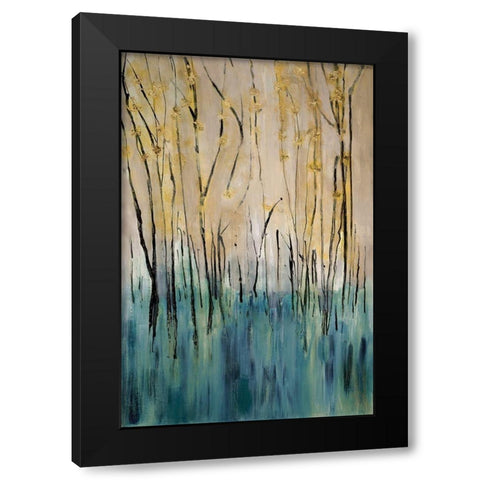 Mountain Air Black Modern Wood Framed Art Print by Jill, Susan